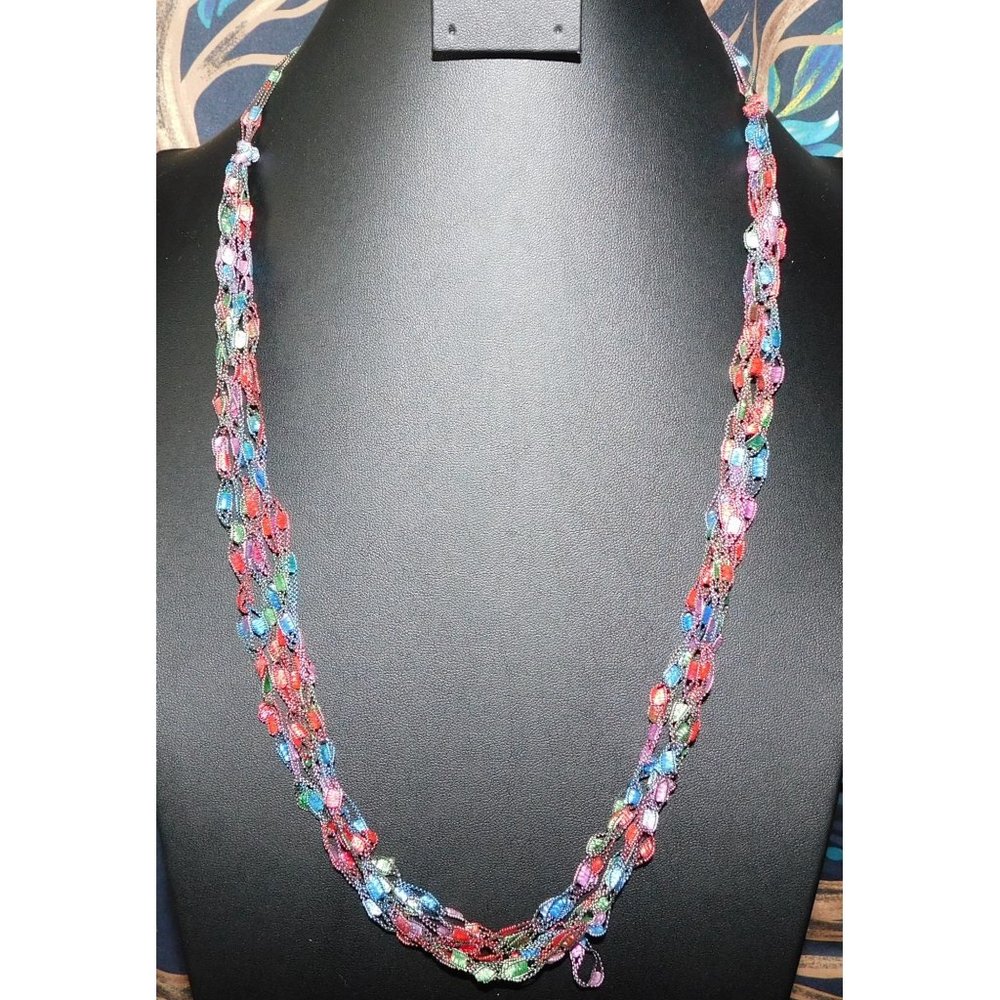 Ladder Trellis Yarn Necklace